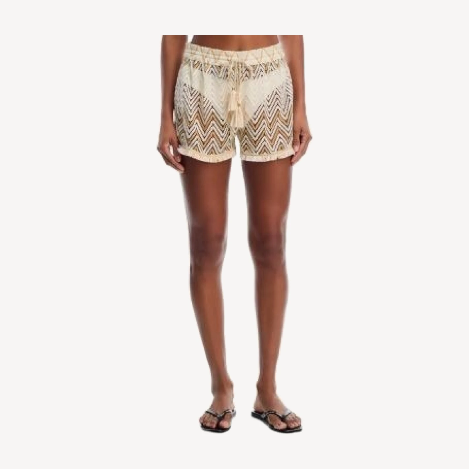 Ramy Brook Chevron Duke Cover Up Shorts