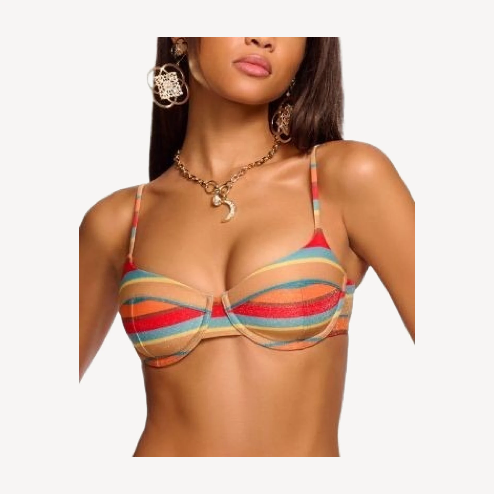 Ramy Brook Mona Striped Bikini Top