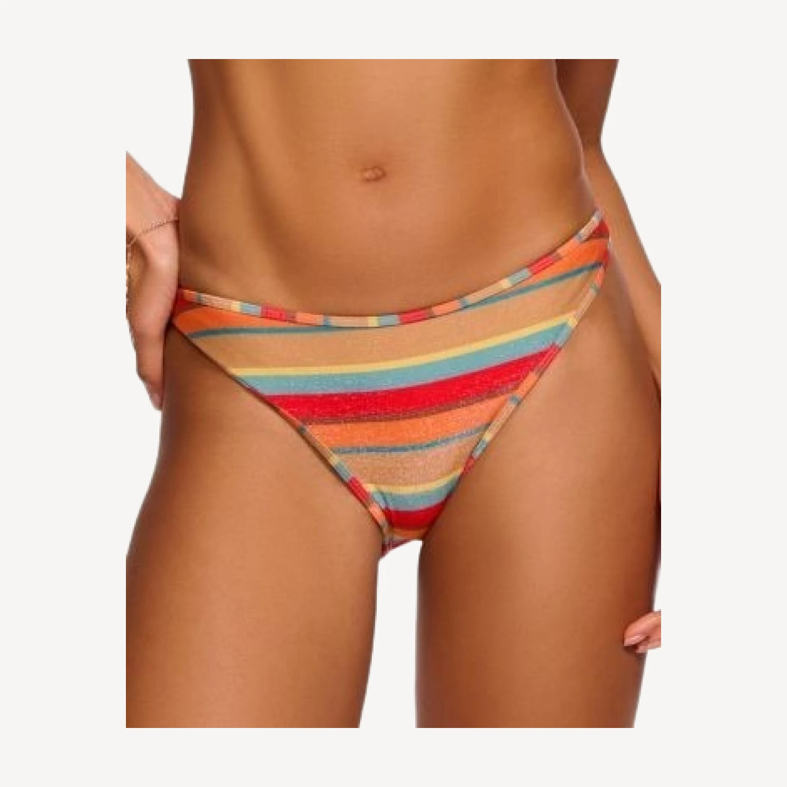Ramy Brook Isla Striped Bikini Bottoms