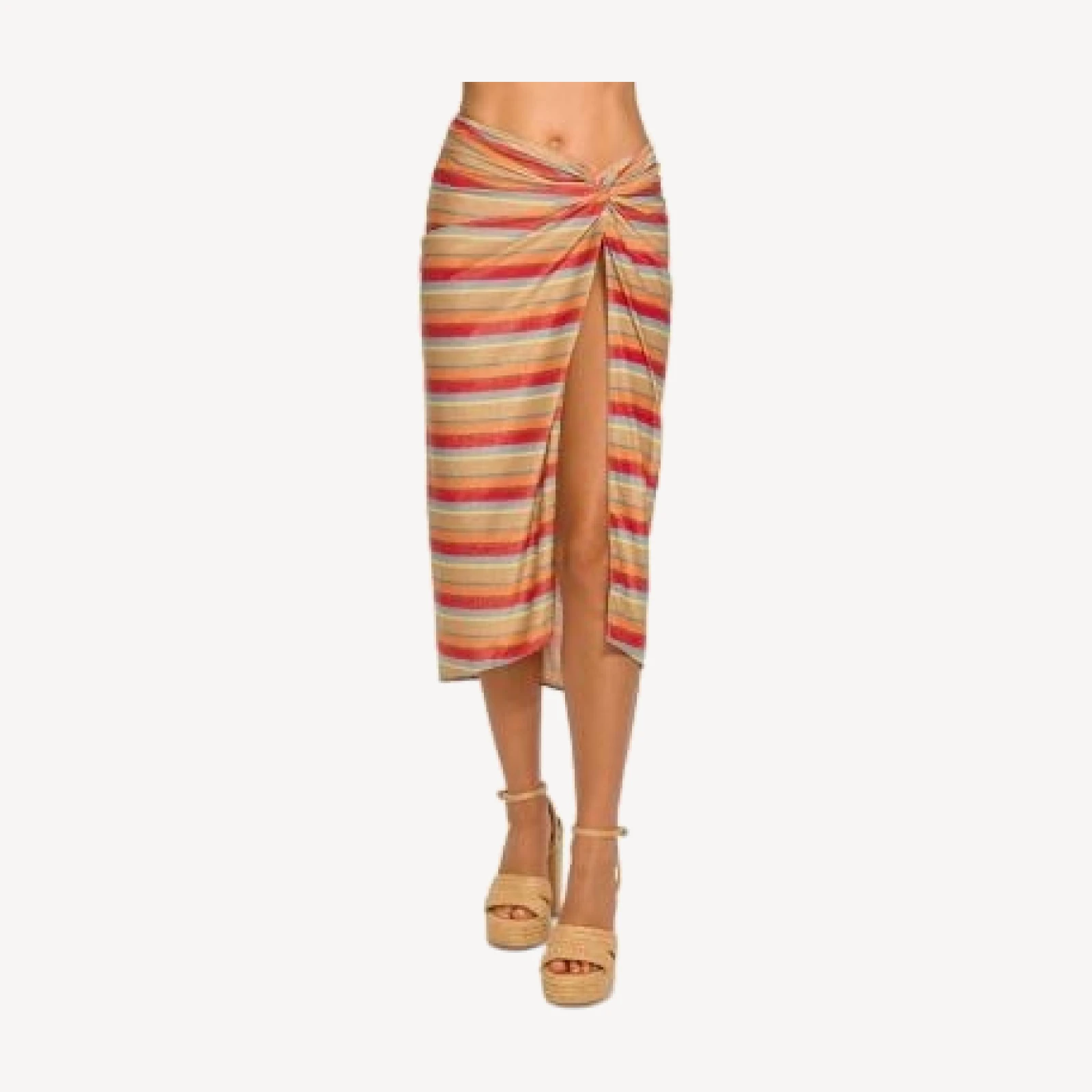 Ramy Brook Xana Striped Skirt Swim Cover-Up