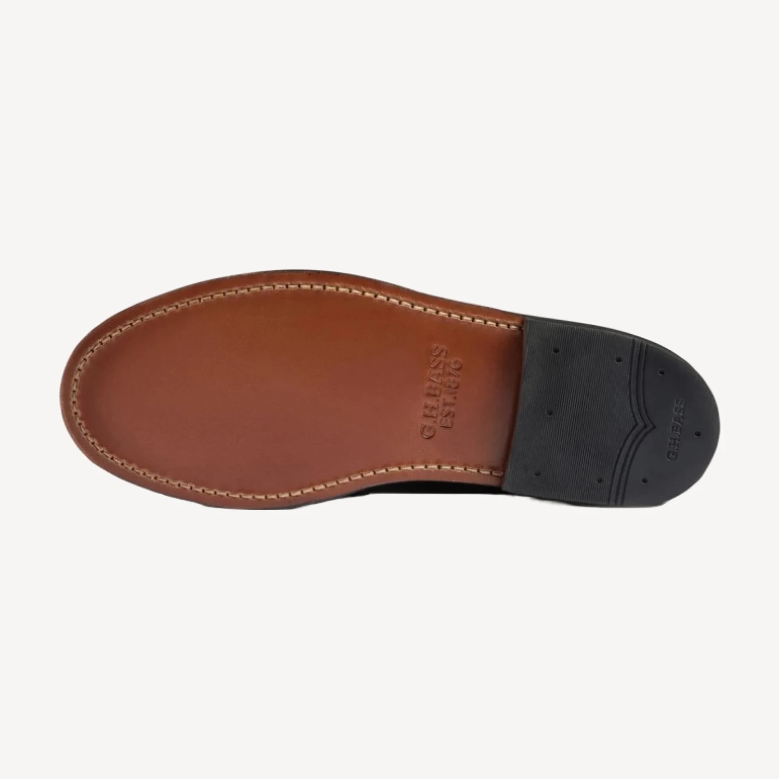 Black Leather G.H. BASS X Buck Mason Larson Loafer