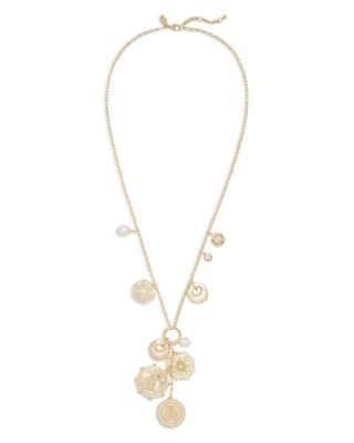Ramy Brook Selena Crystal & Cultured Freshwater Pearl Charm Necklace, 30-32