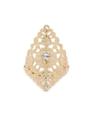 Ramy Brook Laya Crystal Filigree Cocktail Ring