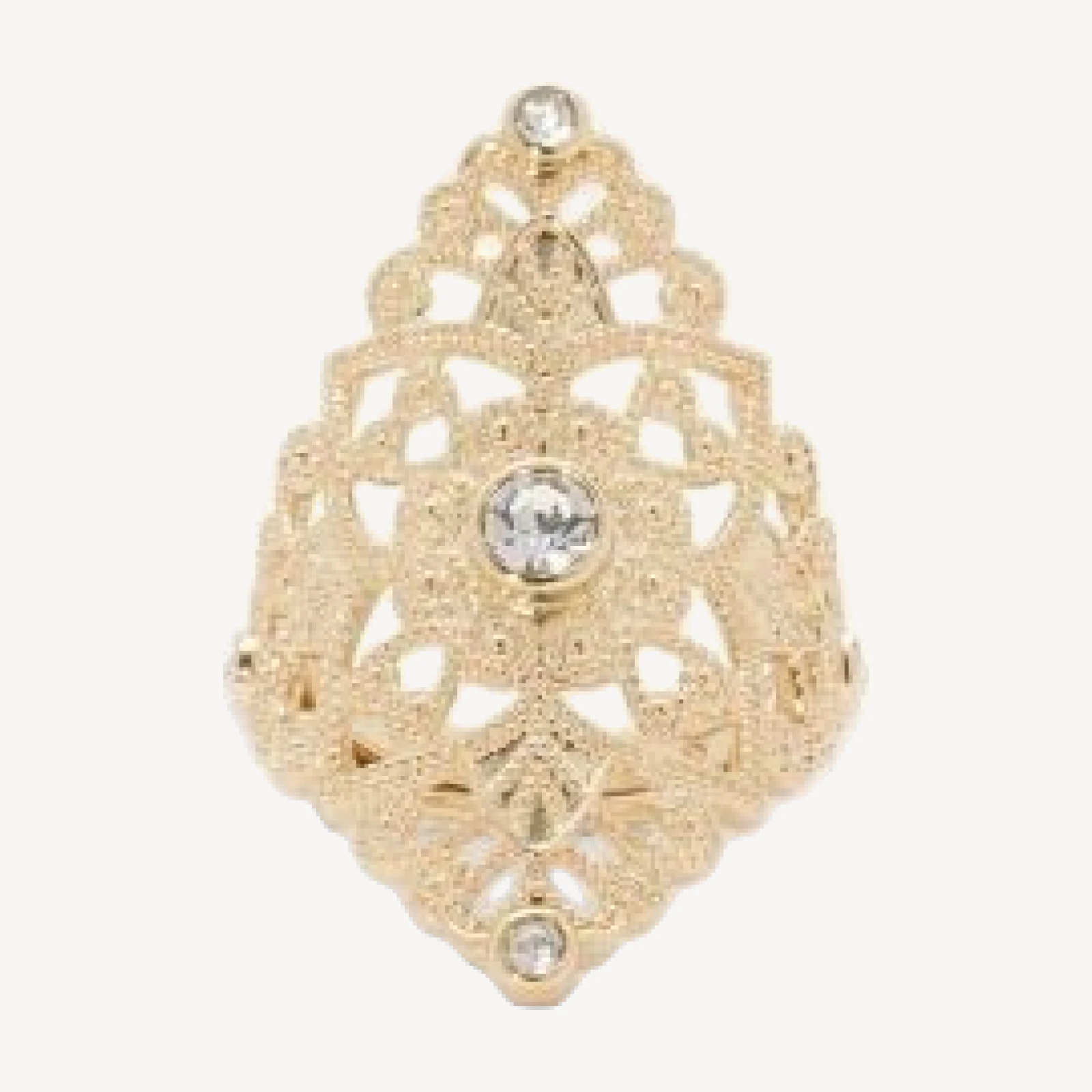 Ramy Brook Laya Crystal Filigree Cocktail Ring