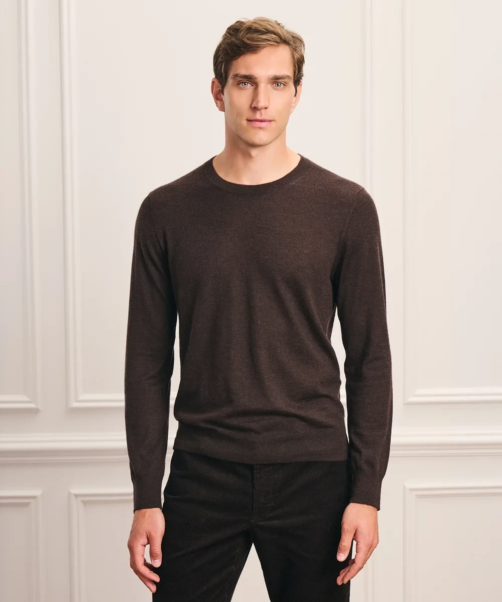 Super Fine Cashmere Long Sleeve Crewneck