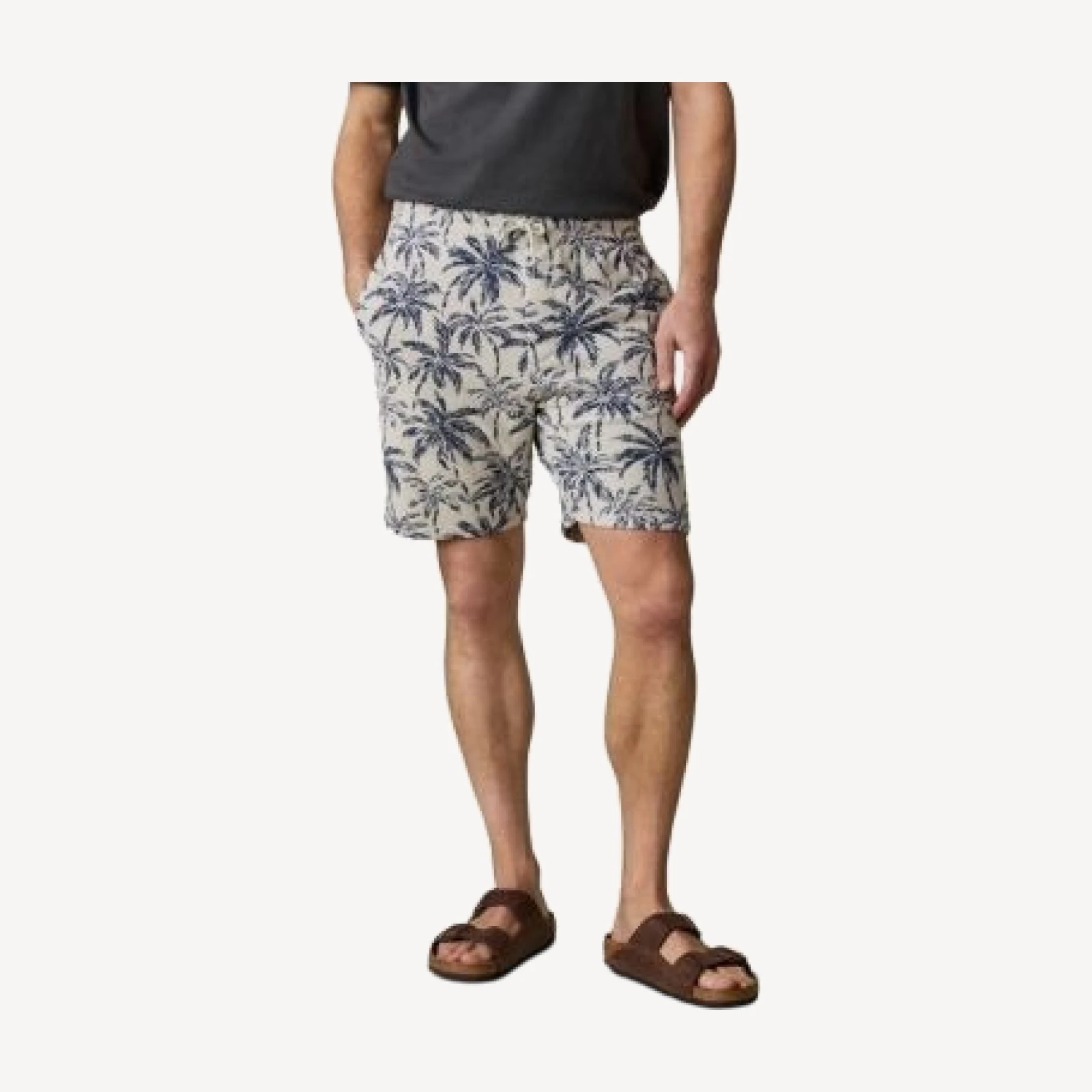 Faherty Cabana 7.5 Terry Towel Palm Tree Sweat Shorts