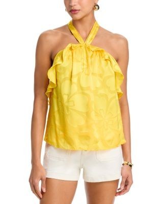 Ramy Brook Talia Burnout Halter Top