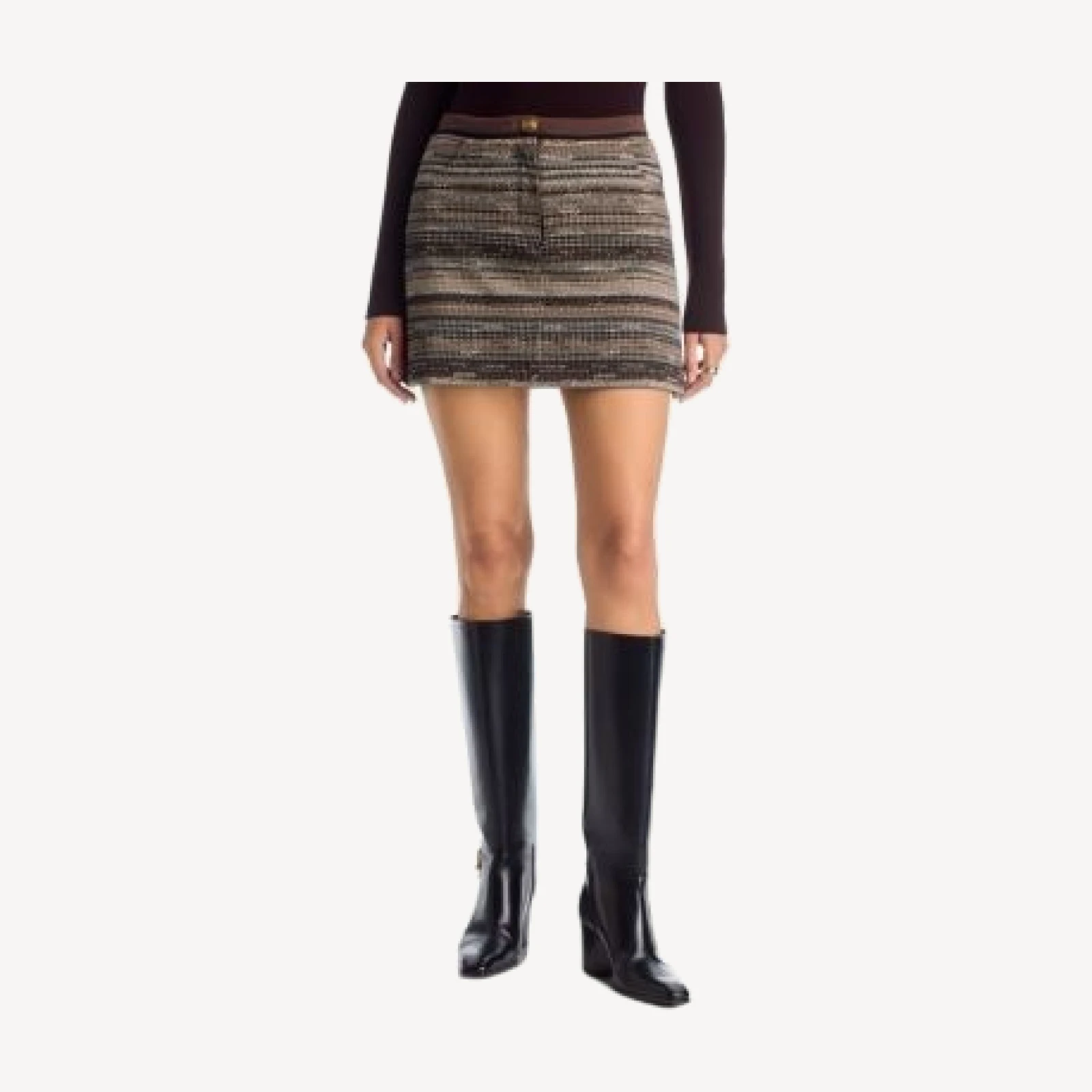 Ramy Brook Alina Houndstooth Mini Skirt