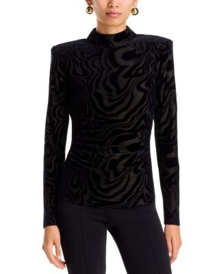 Ramy Brook Annabelle Mock Neck Top