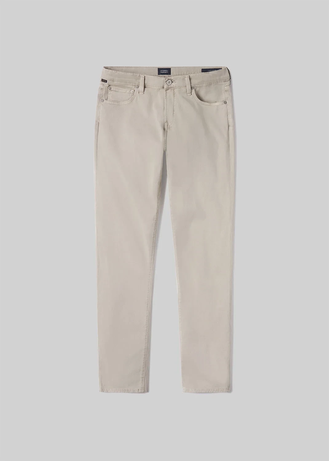 London Tapered Slim Cashmere Touch Sateen in Caraway