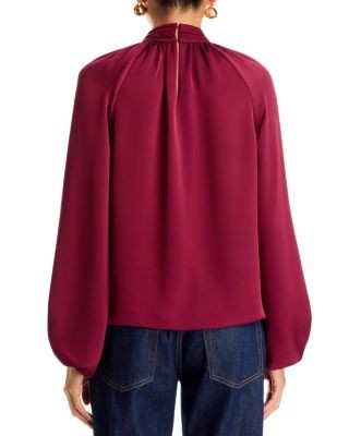 Ramy Brook Emmy Twist Neck Relaxed Blouse