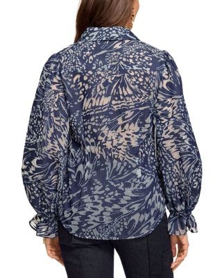 Ramy Brook Joy Burnout Button Front Shirt