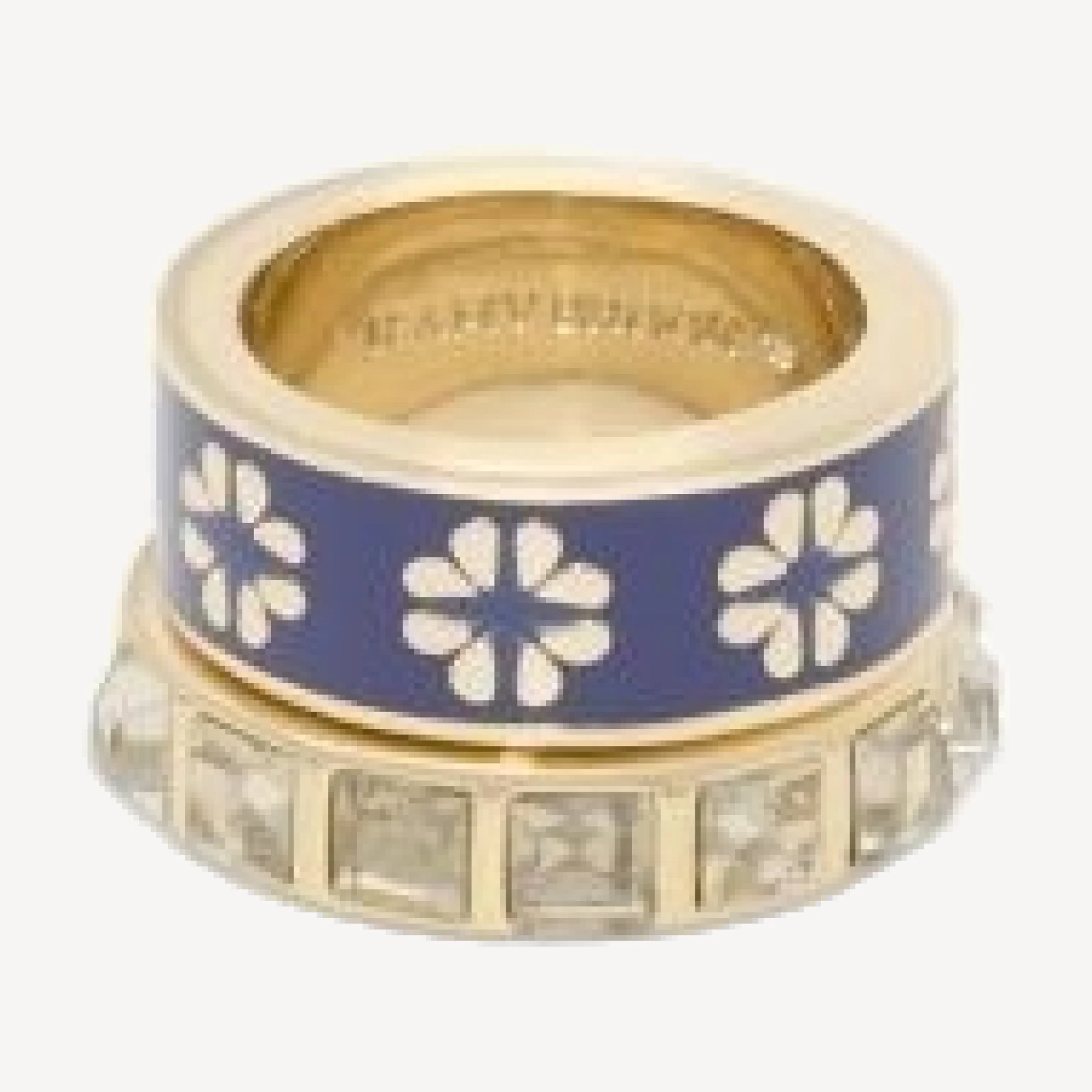 Ramy Brook Aria Enamel & Crystal Ring Set