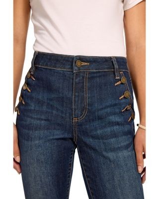 Ramy Brook Helena High Rise Flare Jeans in Dark Rinse