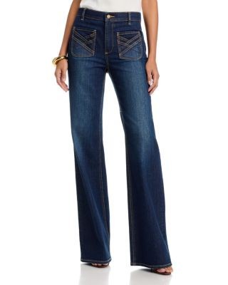 Ramy Brook Heidi High Rise Wide Leg Jeans in Dark Rinse