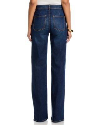 Ramy Brook Heidi High Rise Wide Leg Jeans in Dark Rinse