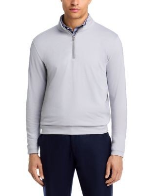 Peter Millar Crown Crafted Albatross Pique Quarter Zip Sweater