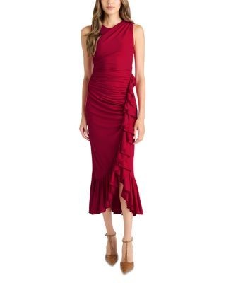 Cinq a Sept Fatima Ruffled Midi Dress