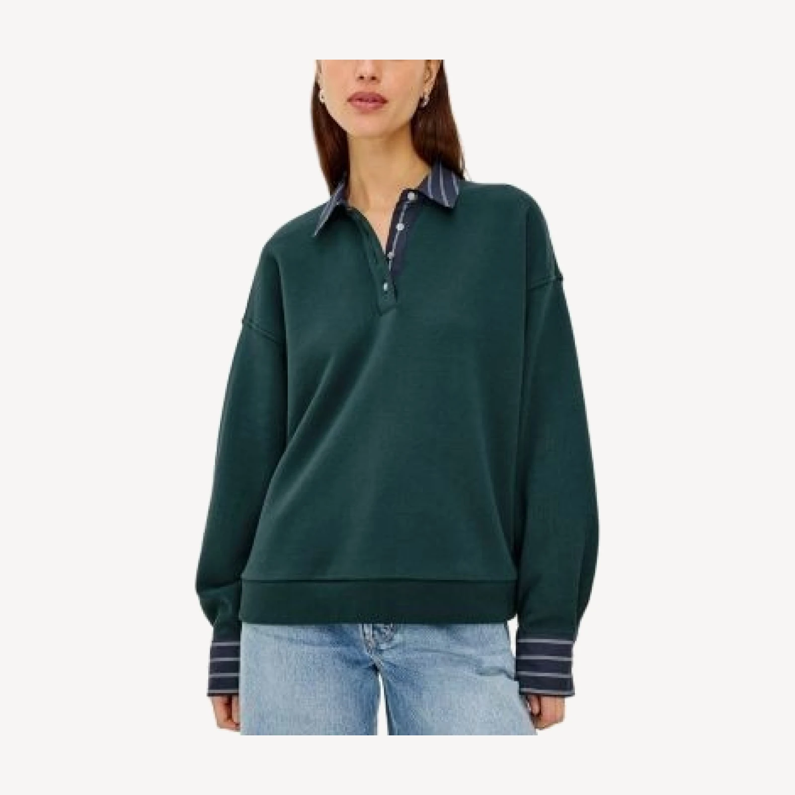 Rails Zavier Contrast Trim Sweatshirt