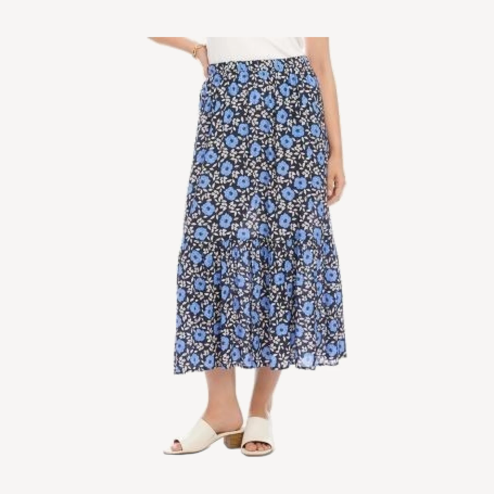 Karen Kane Front Slit Midi Skirt