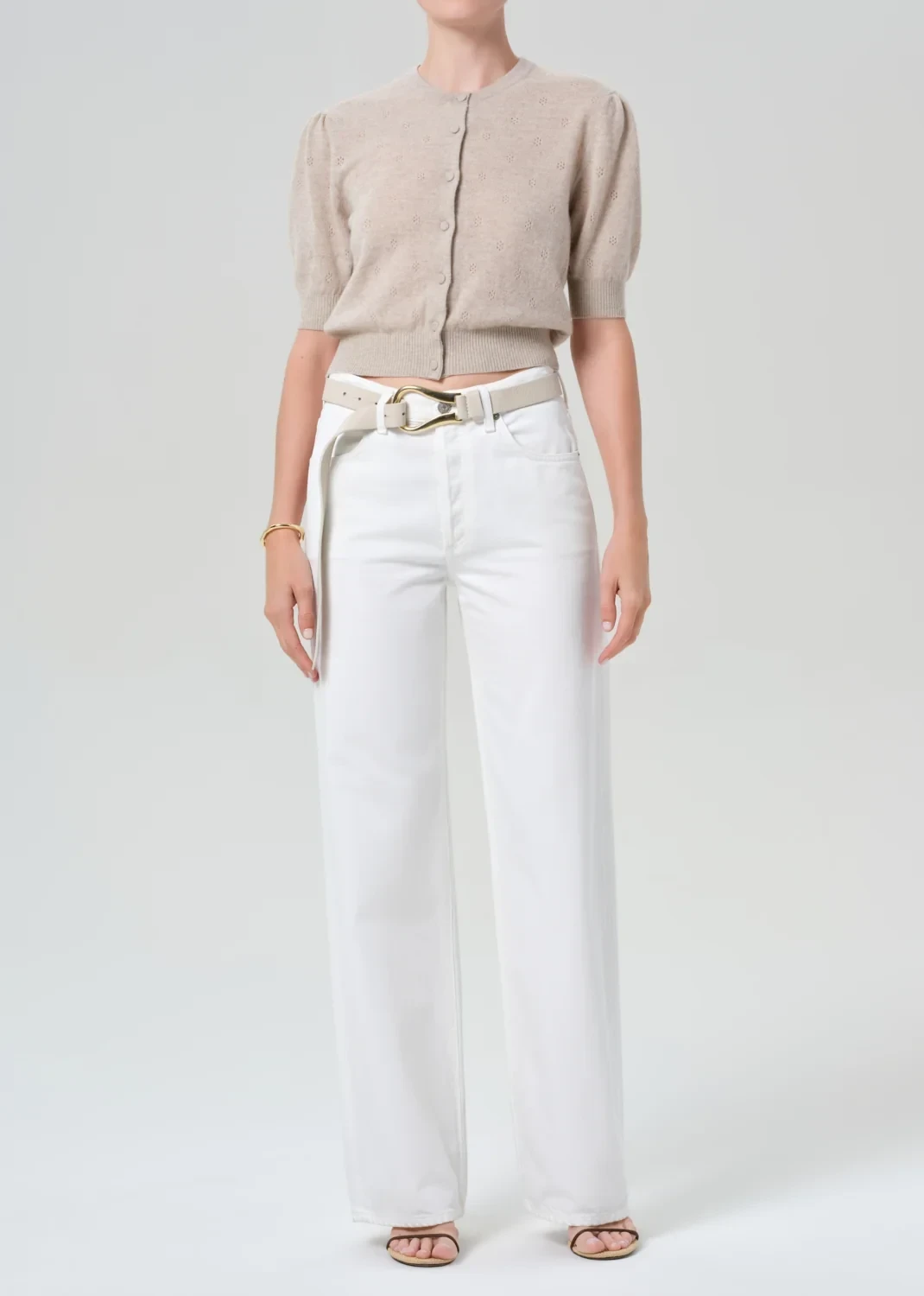 Annina Straight Leg 30" in Soft White