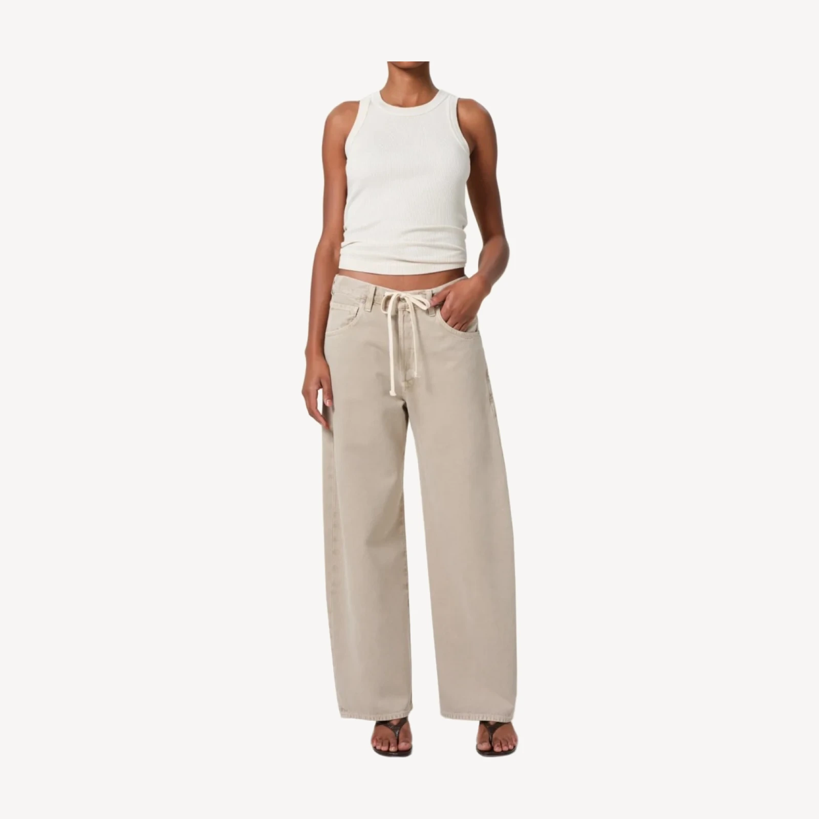 Brynn Drawstring Trouser in Burnished Quartz