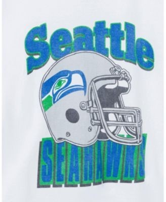 Junk Food Clothing Unisex Nfl Seattle Seahawks Throwback Helmet Flea Market Tee