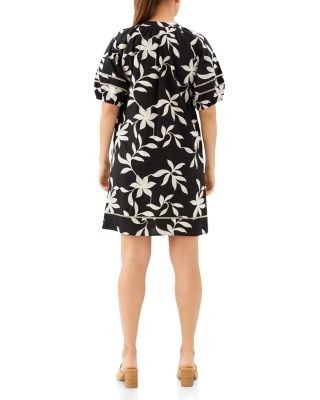 Karen Kane Puff Sleeve Tassel Dress