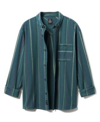 Junk Food Clothing Unisex Stripe Flannel Shirt