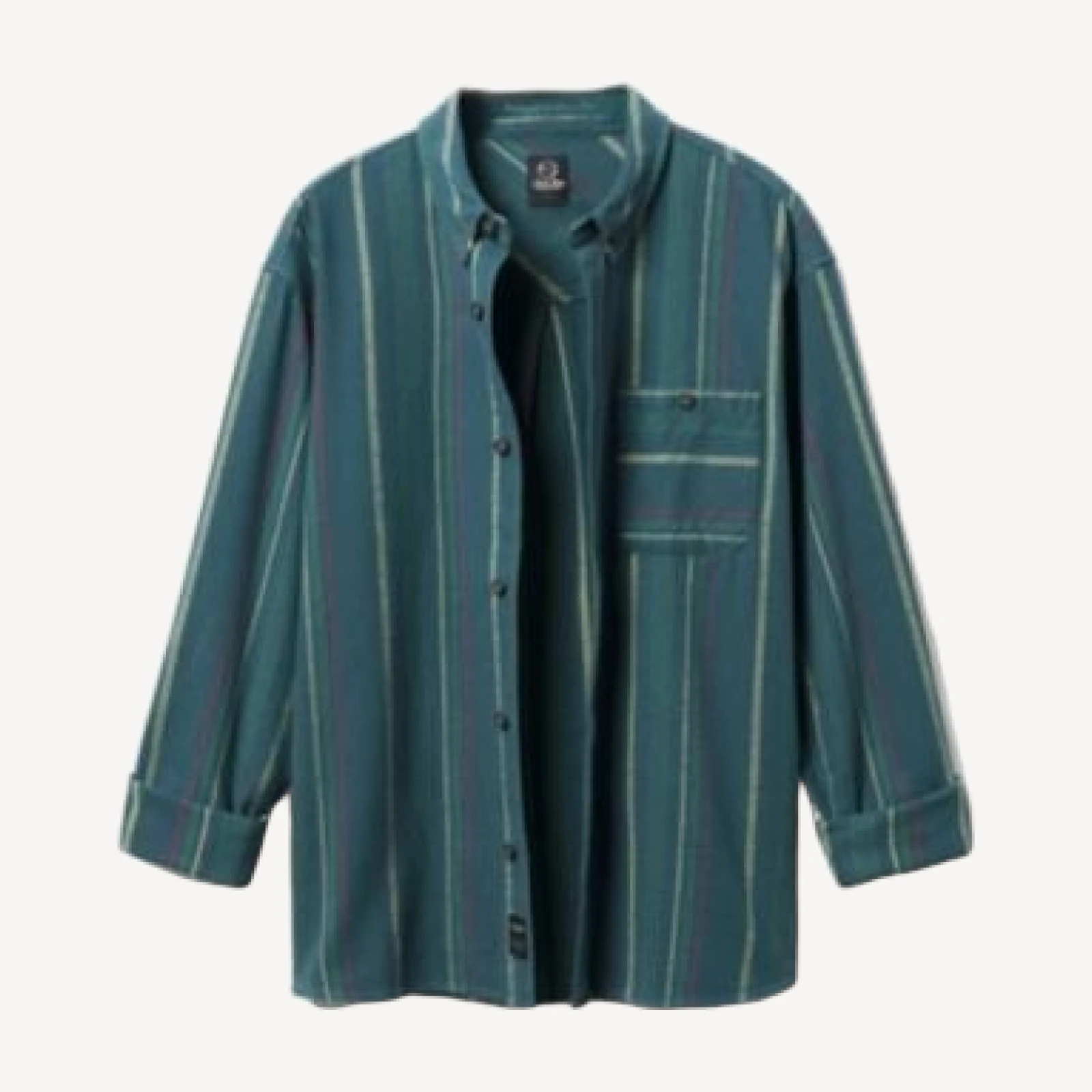 Junk Food Clothing Unisex Stripe Flannel Shirt