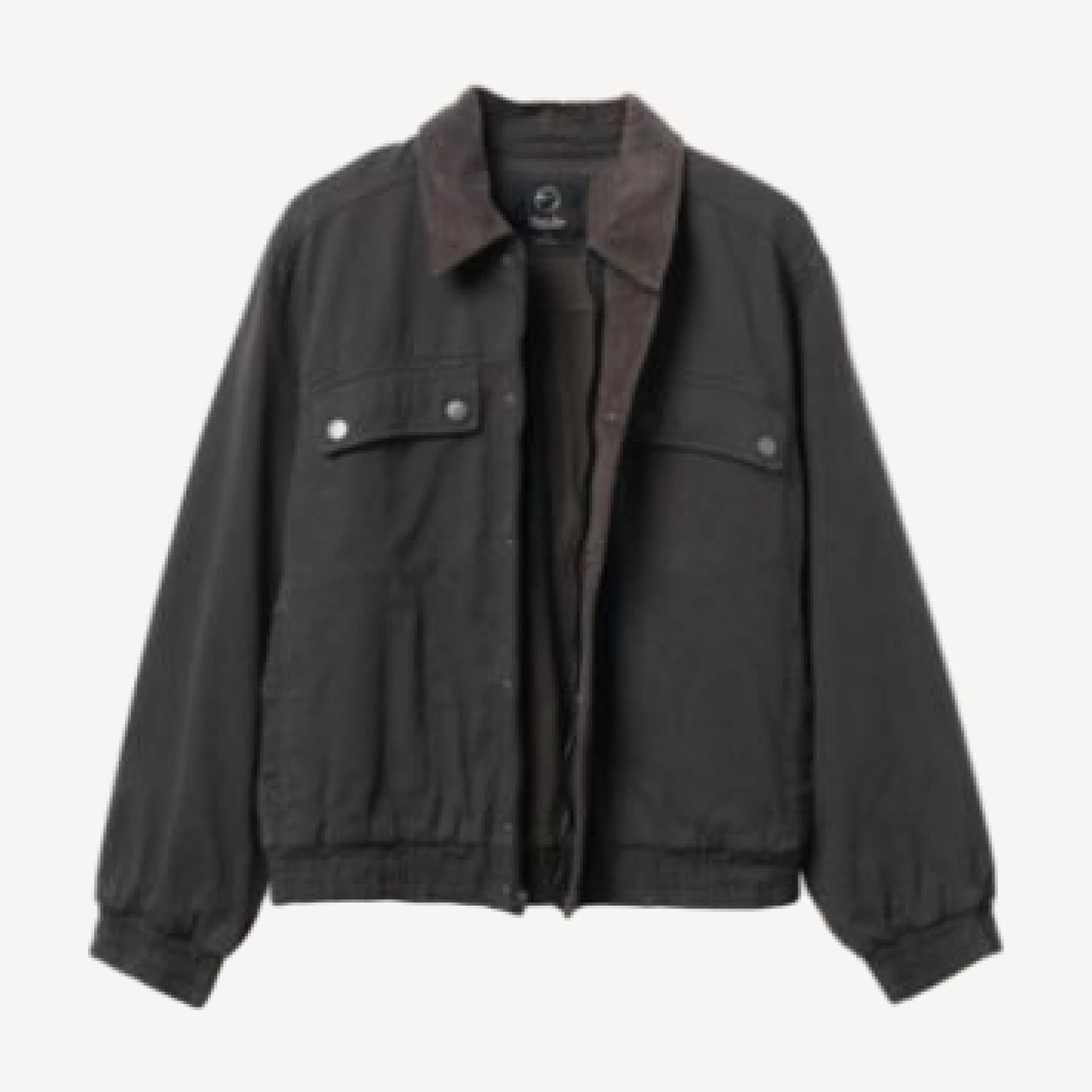 Junk Food Clothing Unisex Denim Corded Collar Aviator Jacket