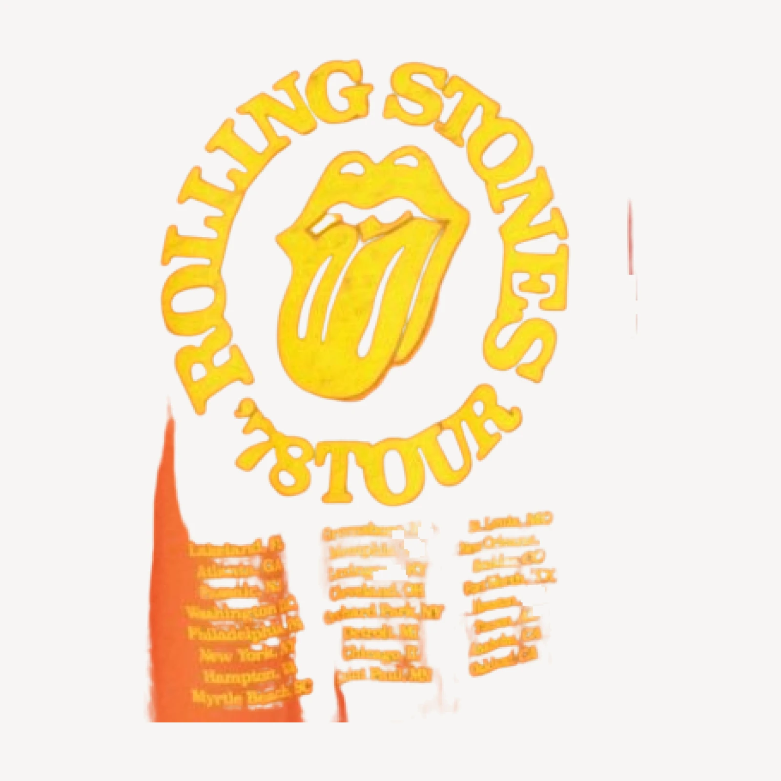 Junk Food Clothing The Rolling Stones '78 Tour Vintage Tee