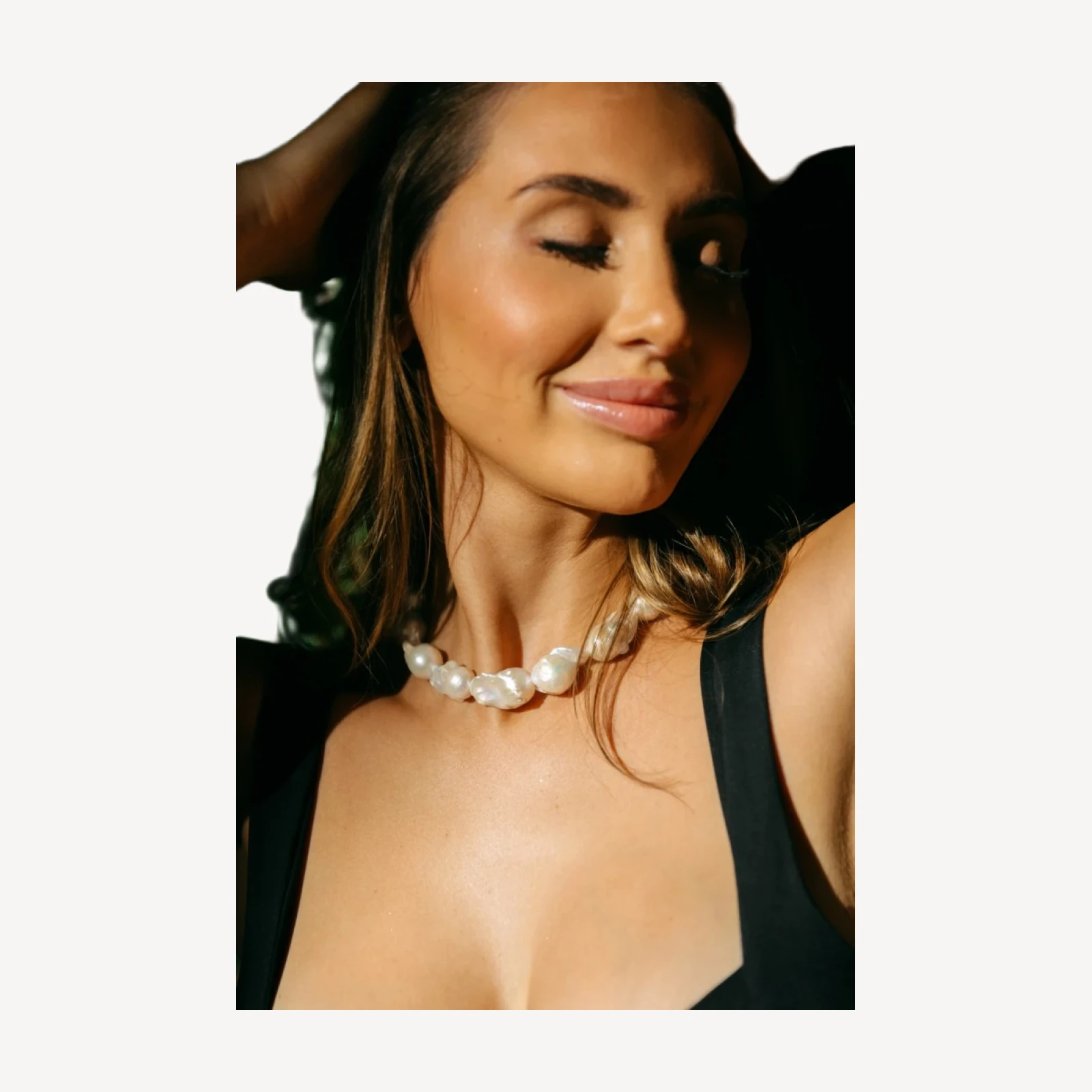 Chunky Baroque Pearl Necklace