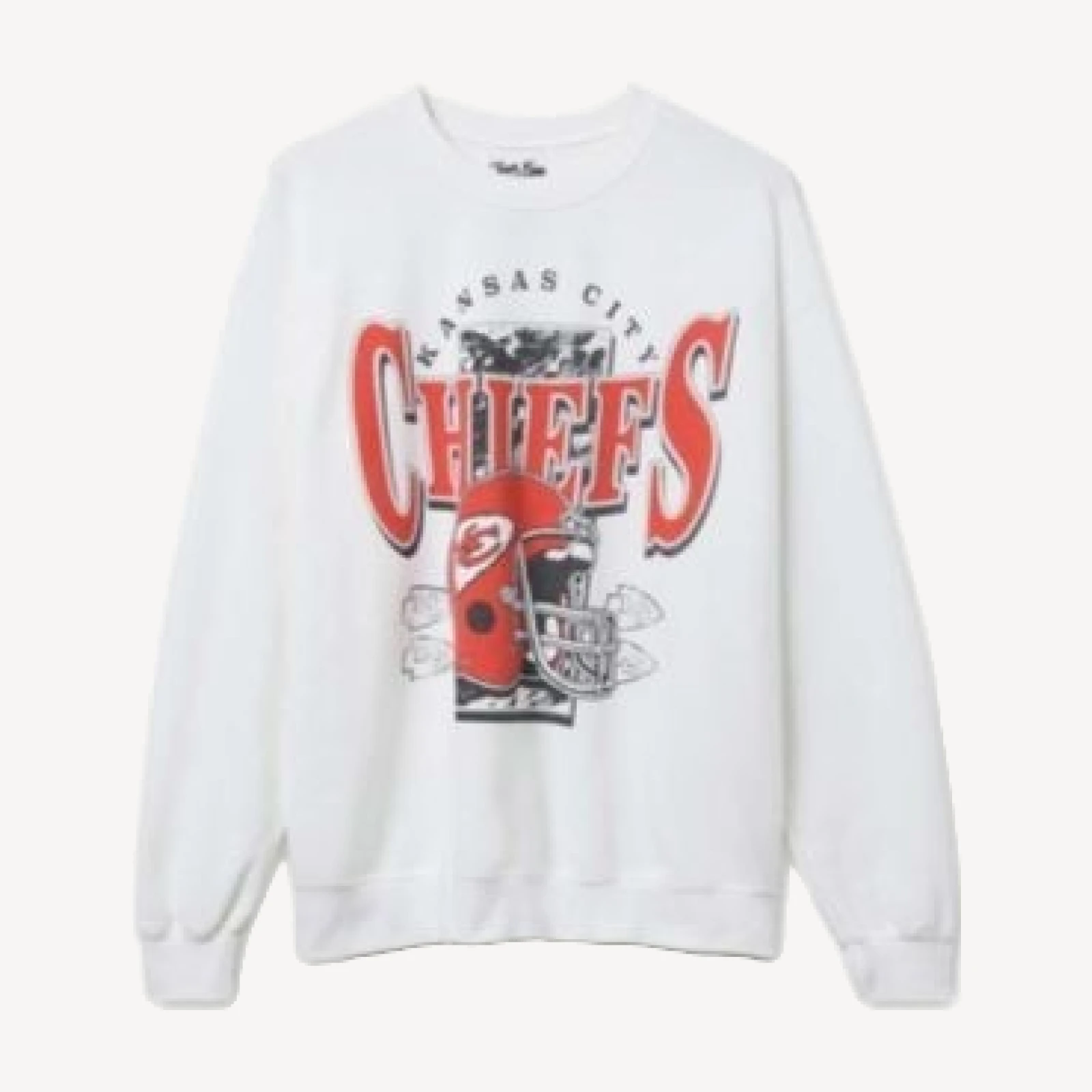 Junk Food Clothing Unisex Nfl Kansas City Chiefs Conversion Flea Market Crew Fleece