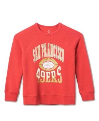 Junk Food Clothing Unisex Nfl San Francisco 49ers Hot Route Raglan Fleece - Little Kid, Big Kid