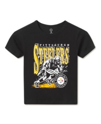 Junk Food Clothing Unisex Nfl Pittsburgh Steelers Rushing Tee - Little Kid, Big Kid