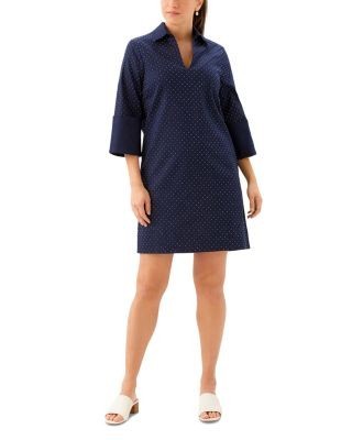 Karen Kane Collared Cuffed Sleeve Dress