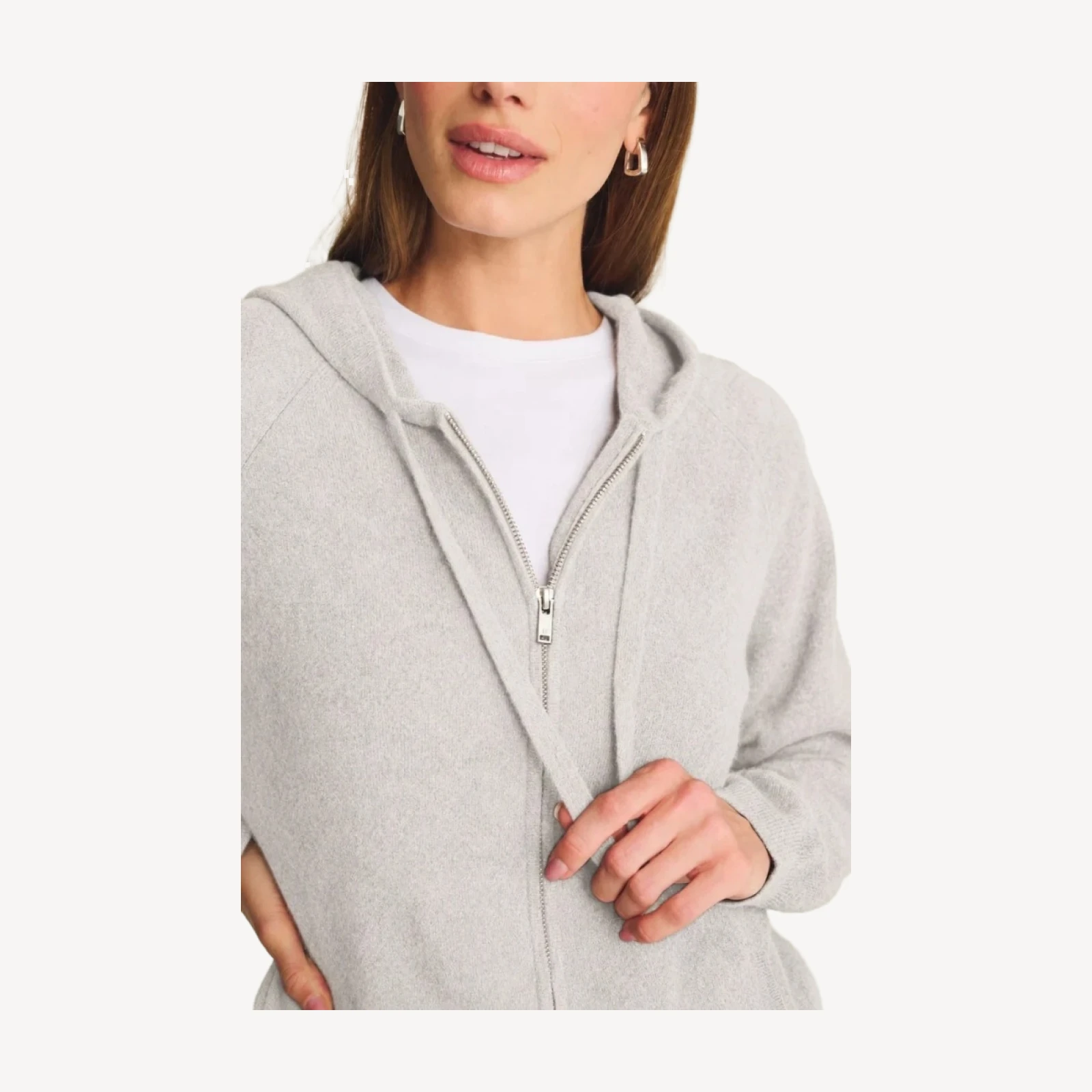 Signature Cashmere Zip Up Hoodie