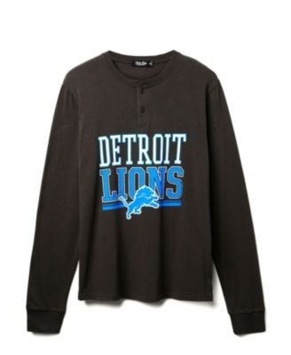 Junk Food Clothing Unisex Nfl Detroit Lions Long Sleeve Henley