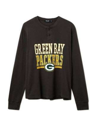 Junk Food Clothing Unisex Nfl Green Bay Packers Long Sleeve Henley