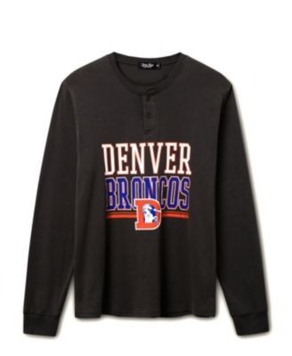 Junk Food Clothing Unisex Nfl Denver Broncos Long Sleeve Henley