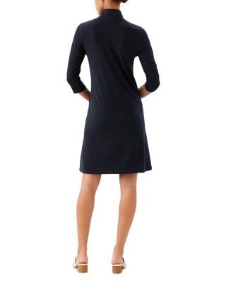 Karen Kane Quarter Zip Mock Neck Dress