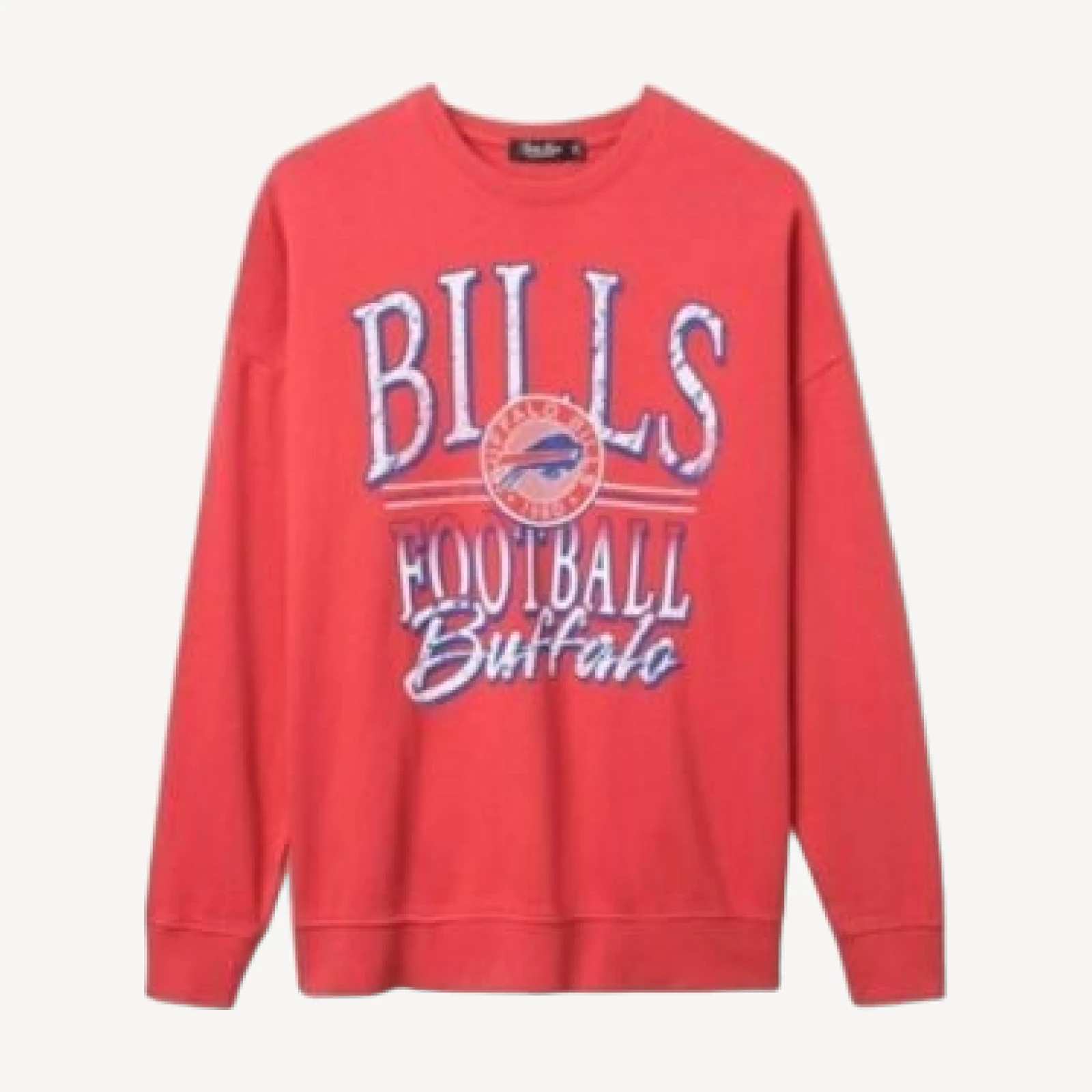 Junk Food Clothing Unisex Nfl Buffalo Bills Lateral Crew Fleece
