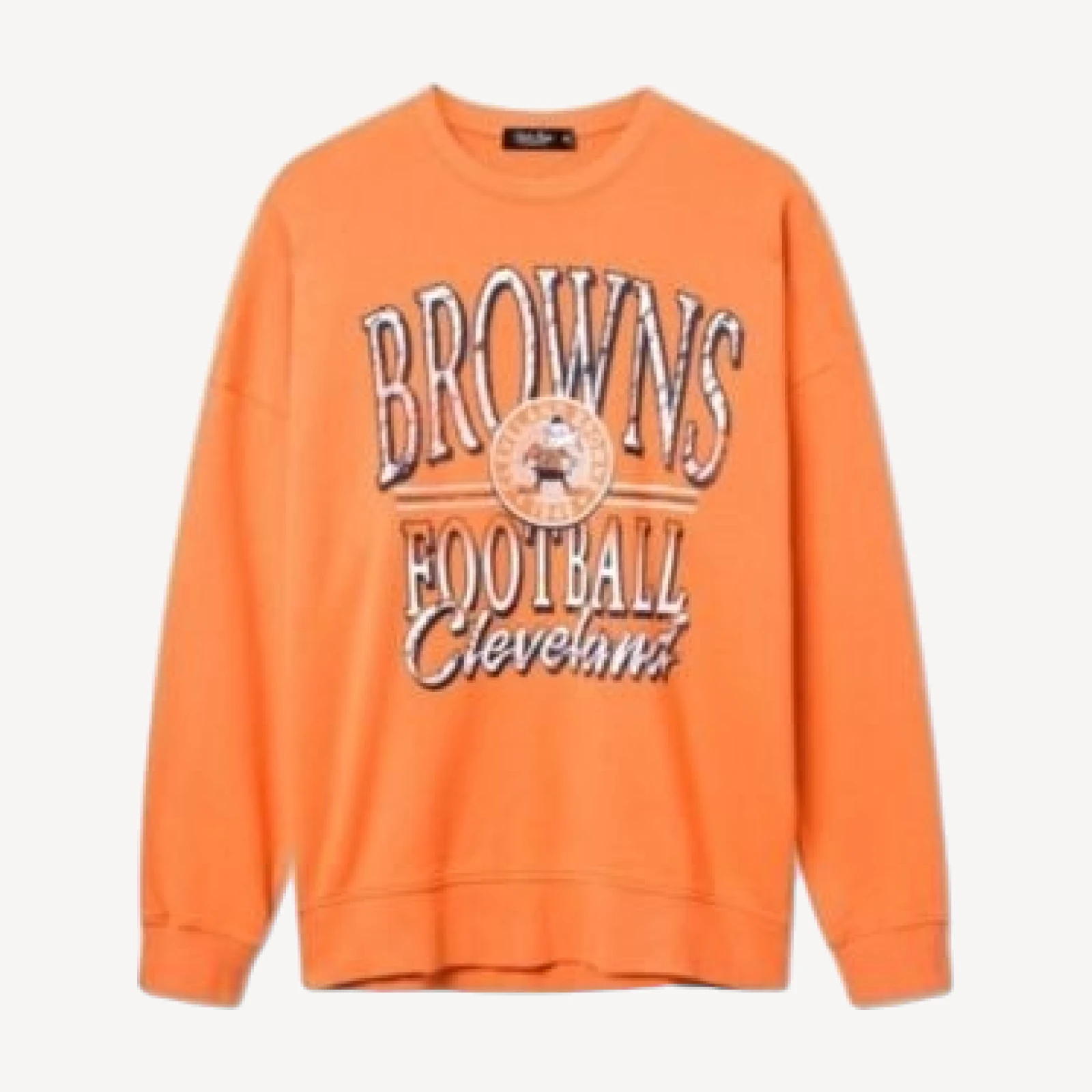 Junk Food Clothing Unisex Nfl Cleveland Browns Lateral Crew Fleece