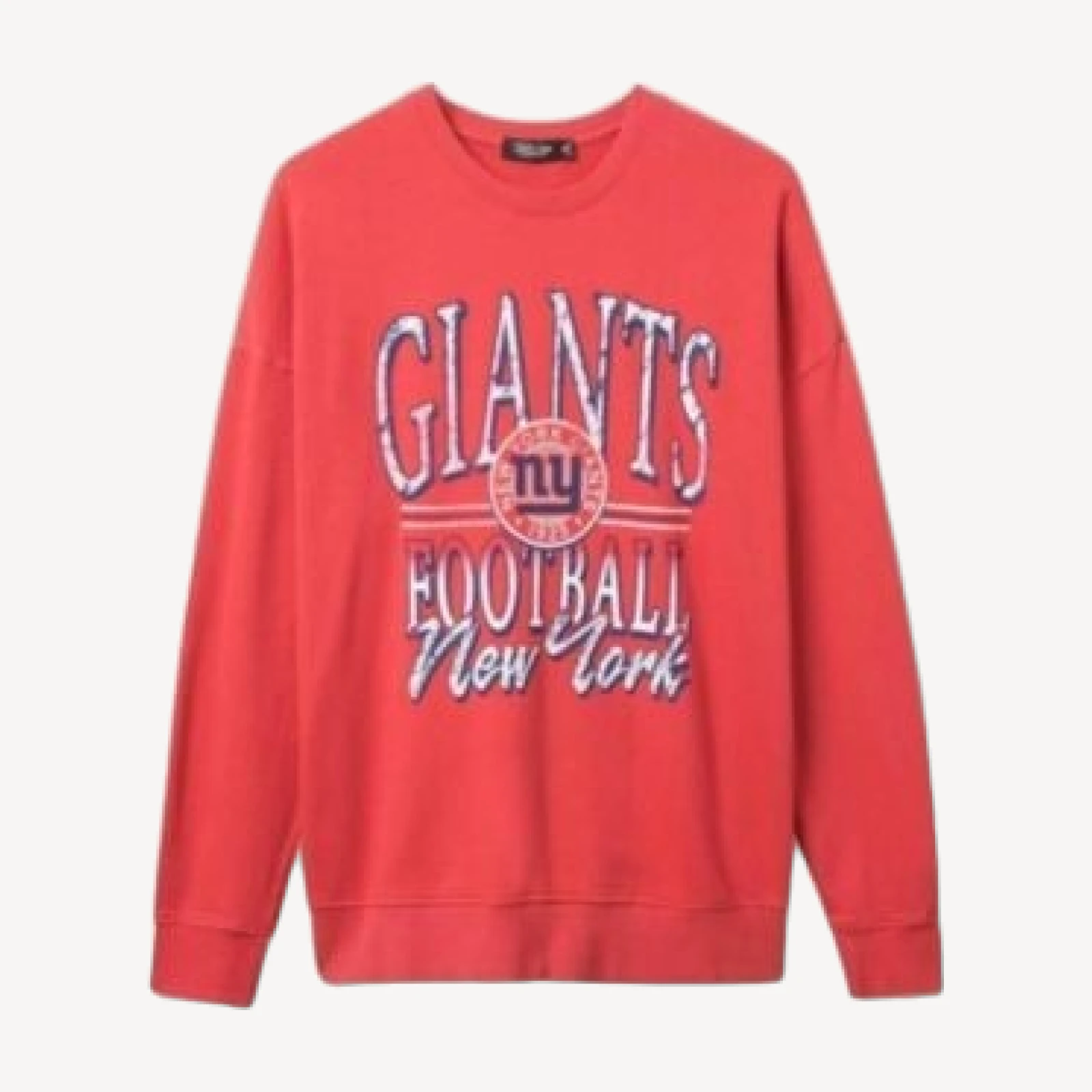 Junk Food Clothing Unisex Nfl New York Giants Lateral Crew Fleece