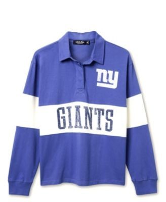 Junk Food Clothing Women's Nfl New York Giants Rugby Long Sleeve Sweater