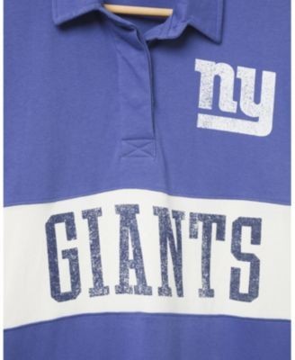 Junk Food Clothing Women's Nfl New York Giants Rugby Long Sleeve Sweater