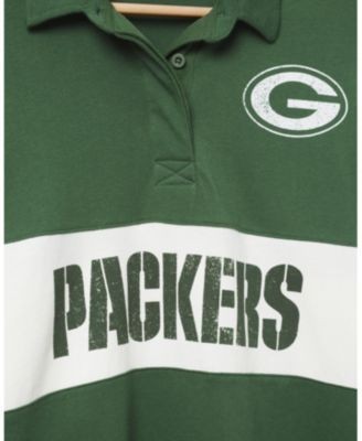 Junk Food Clothing Women's Nfl Green Bay Packers Rugby Long Sleeve Sweater