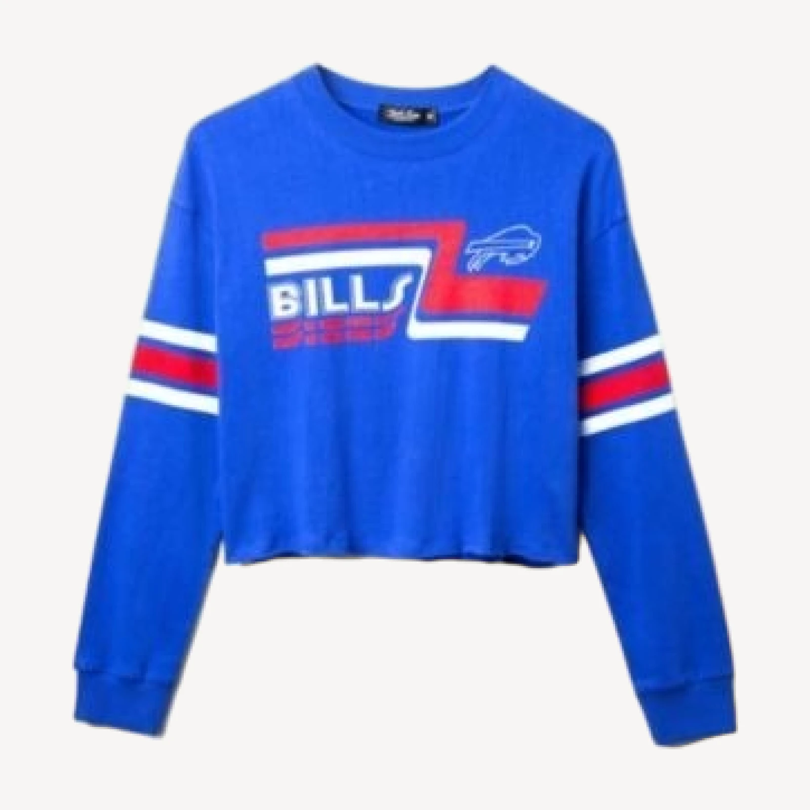 Junk Food Clothing Women's Nfl Buffalo Bills Retro Crop Fleece