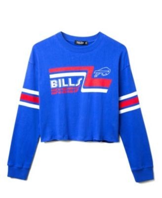 Junk Food Clothing Women's Nfl Buffalo Bills Retro Crop Fleece
